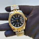 rolex-datejust-41mm-black-dial-fluted-bezel-yellow-gold-jubilee-mens-watch-126333-replica-nr8hc.webp
