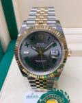 rolex-datejust-41mm-slate-roman-dial-fluted-bezel-yellow-gold-jubilee-mens-watch-126333-replica-jsmh0.webp