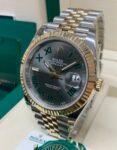 rolex-datejust-41mm-slate-roman-dial-fluted-bezel-yellow-gold-jubilee-mens-watch-126333-replica-jsmh0.webp